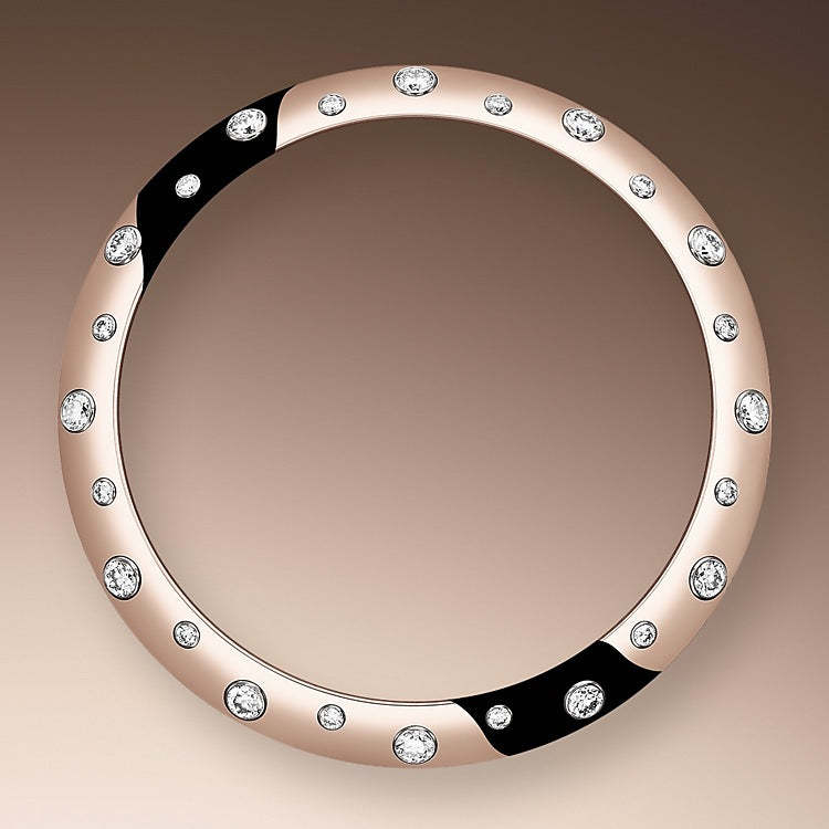 Datejust 31mm, Oystersteel and 18k Everose Gold with Diamonds, Ref# 278341rbr-0031