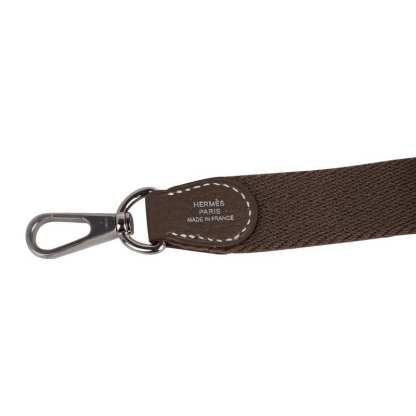 Mini Evelyne TPM Bag Etoupe Clemence Leather with Palladium Hardware