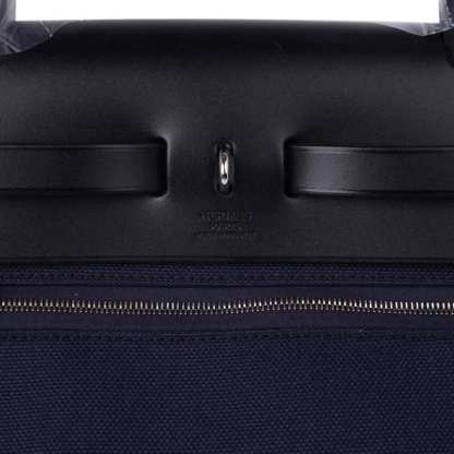 Herbag Zip Navy on Black 31 Militaire Canvas / Vache Hunter Leather