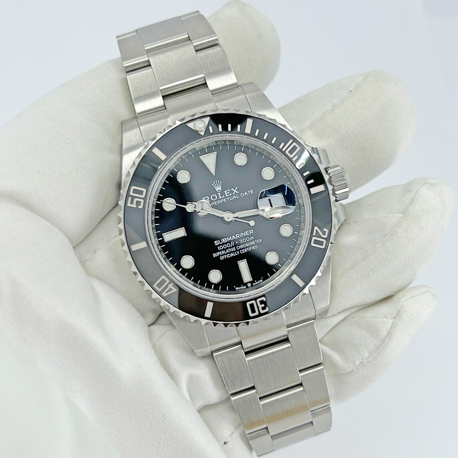 Submariner Date 41, Stainless Steel, Black Ceramic, Black dial, 41mm, Oyster, Ref# 126610ln-0001