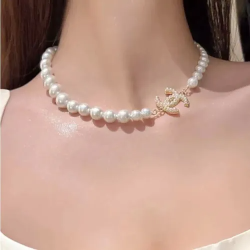 Double C Pearl Necklace