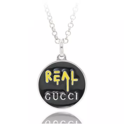 ADJUSTABLE GHOST NECKLACE 45/50 CM REAL SILVER BLACK YELLOW YBB459359002