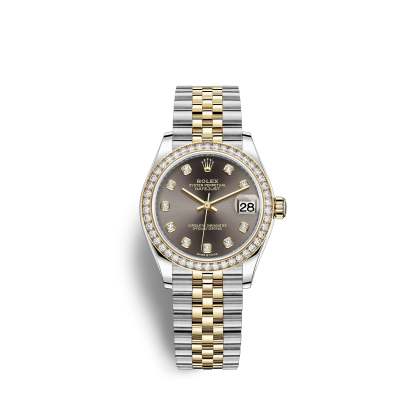 Datejust 31, Oystersteel, 18kt Yellow Gold and diamonds, Ref# 278383RBR-0022