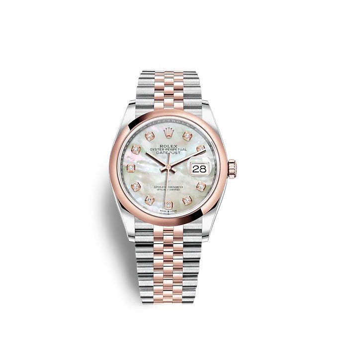 Datejust 36 Oystersteel and Everose gold Ref# 126201-0021