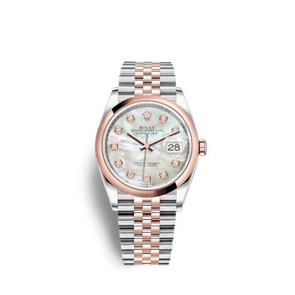 Datejust 36 Oystersteel and Everose gold Ref# 126201-0021