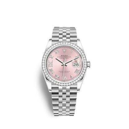 Datejust 36 Oystersteel and white gold Ref# 126284RBR-0023