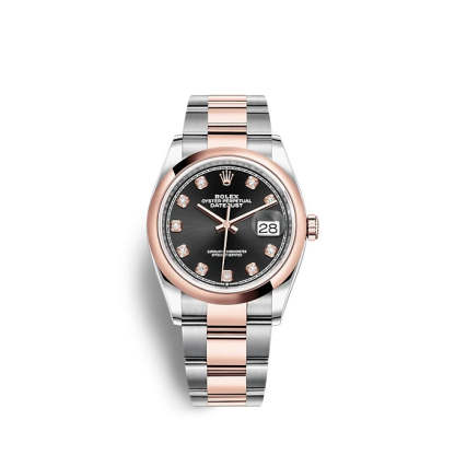 Datejust 36 Oystersteel and Everose gold Ref# 126201-0020