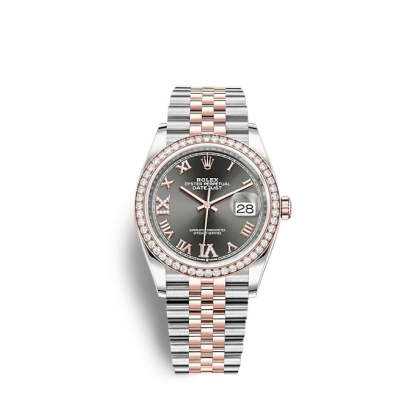 Datejust 36 Oystersteel and Everose gold Ref# 126281RBR-0011