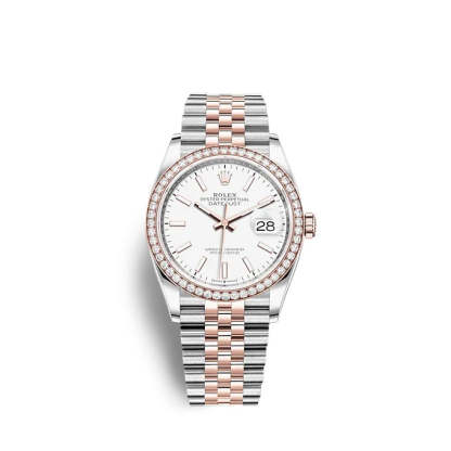 Datejust 36 Oystersteel and Everose gold Ref# 126281RBR-0005