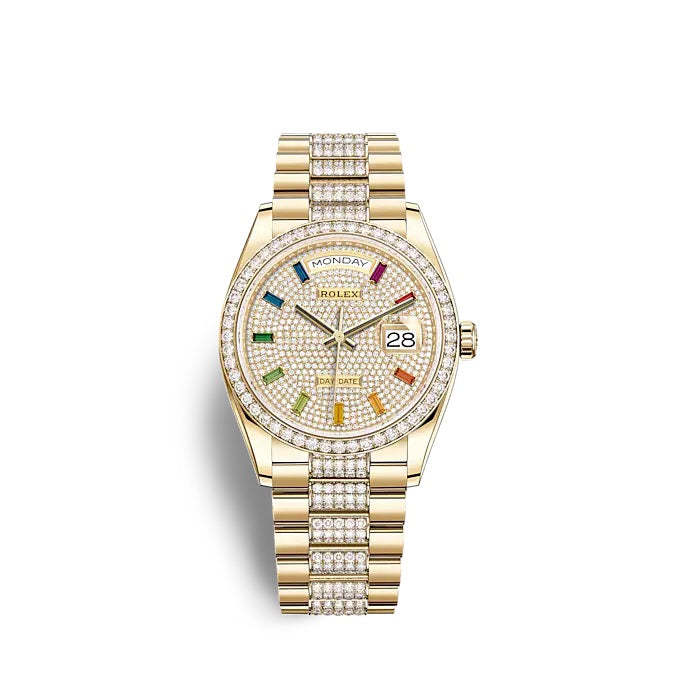 Day-Date 36 Yellow gold Ref# 128348RBR-0031