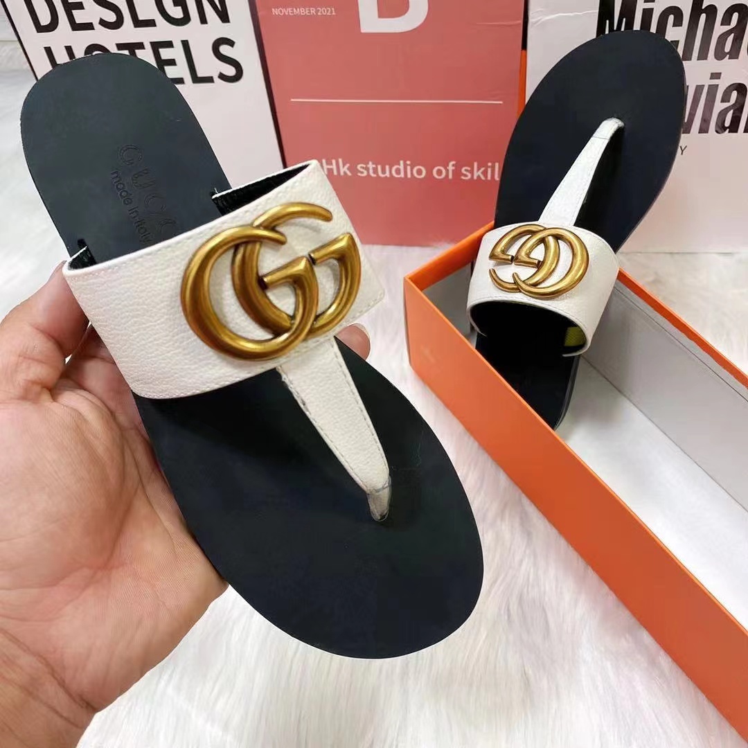 Double G Marmont Classic Leather Thong
