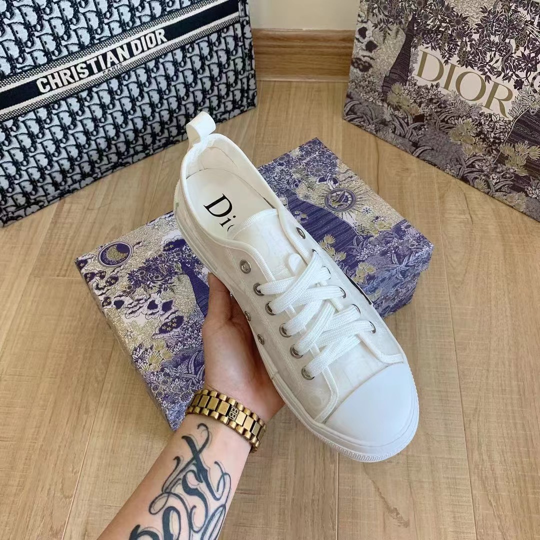 B23 Low-Top Sneaker White Oblique Canvas