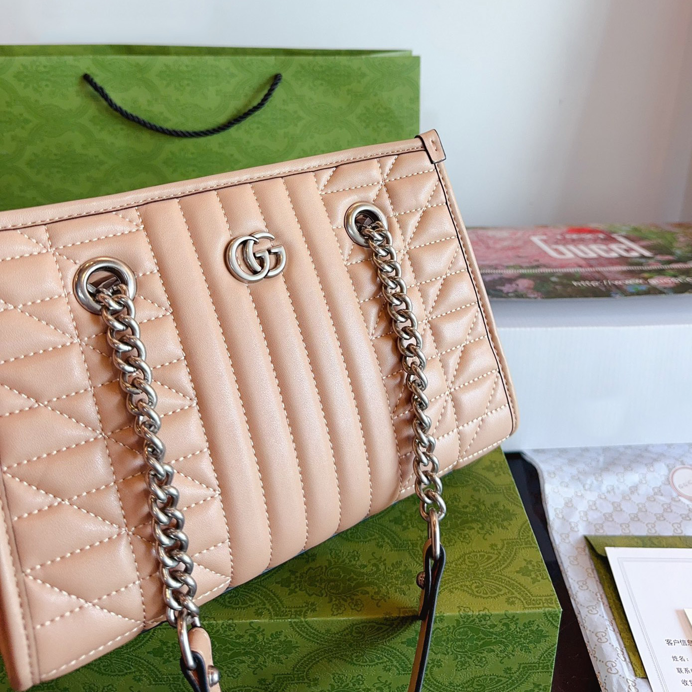 Matelasse GG Marmont Tote Bag