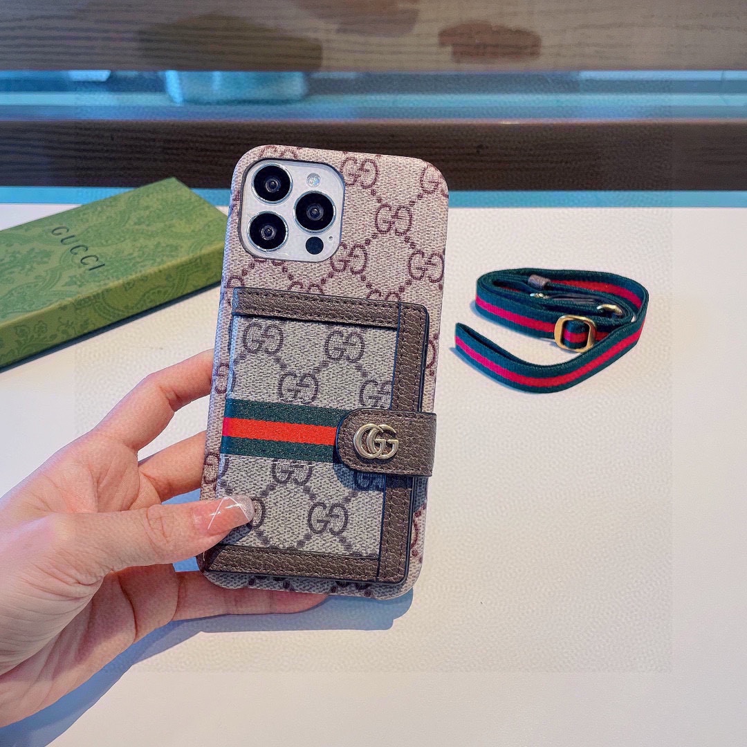 Web Crossbody Card Holder Phone Case
