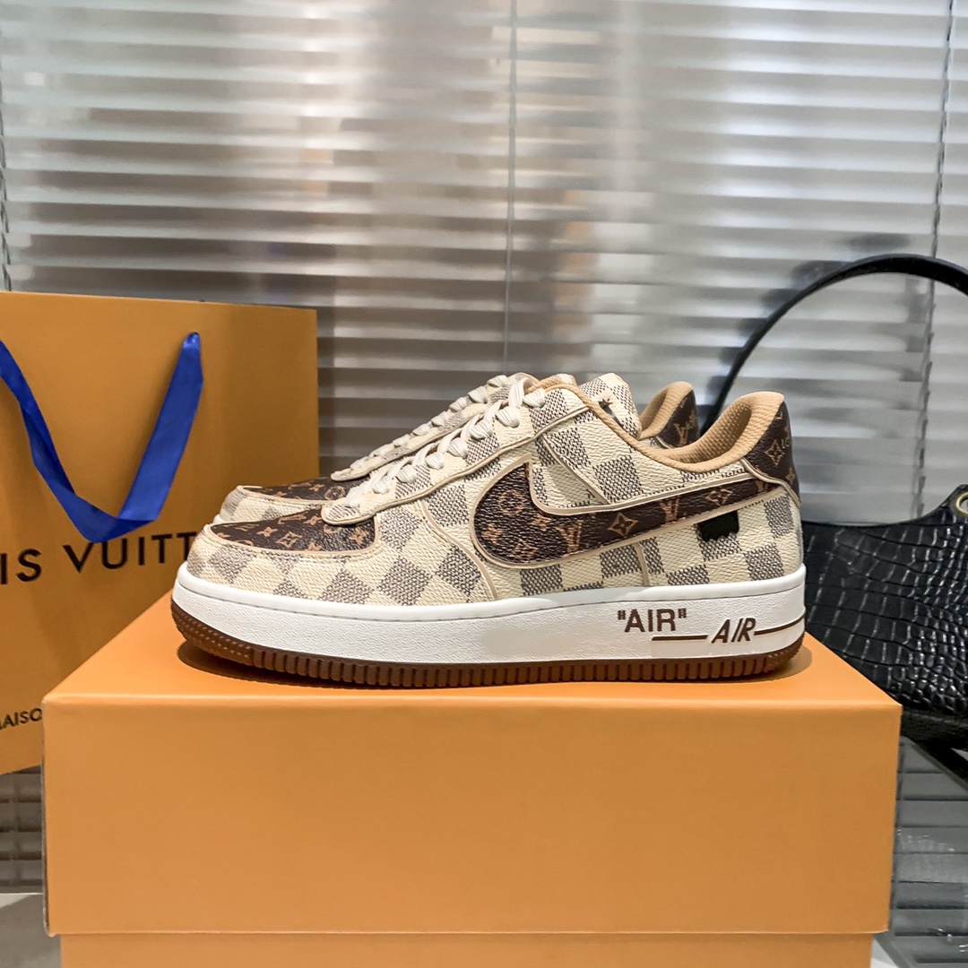 Air Force 1 Low "Virgil Abloh - Beige/Coffee" sneakers