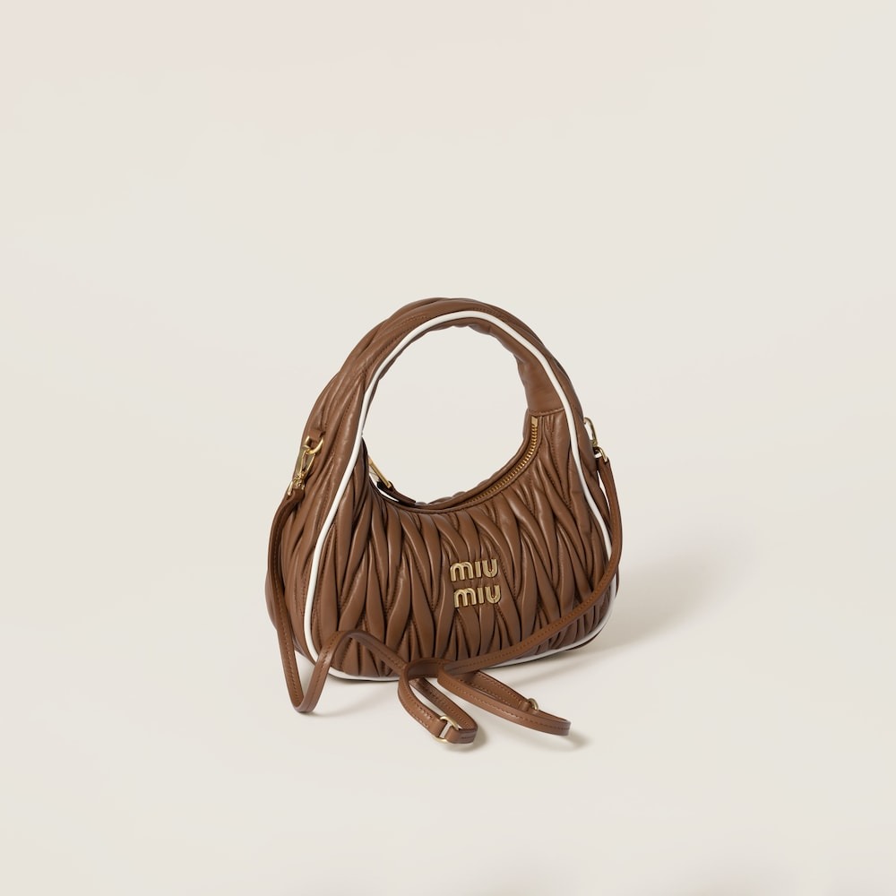 Wander matelassé nappa leather bag