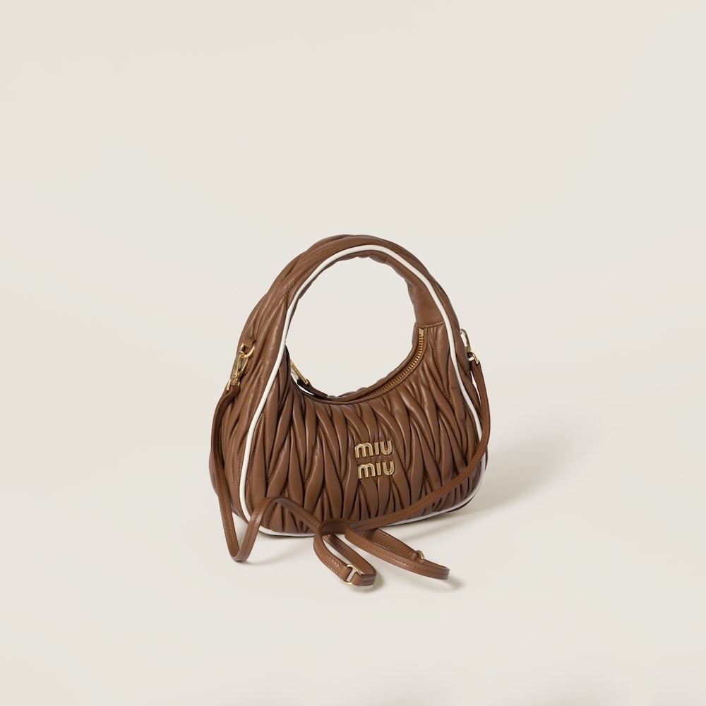 Wander matelassé nappa leather bag