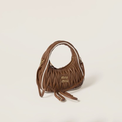 Wander matelassé nappa leather bag