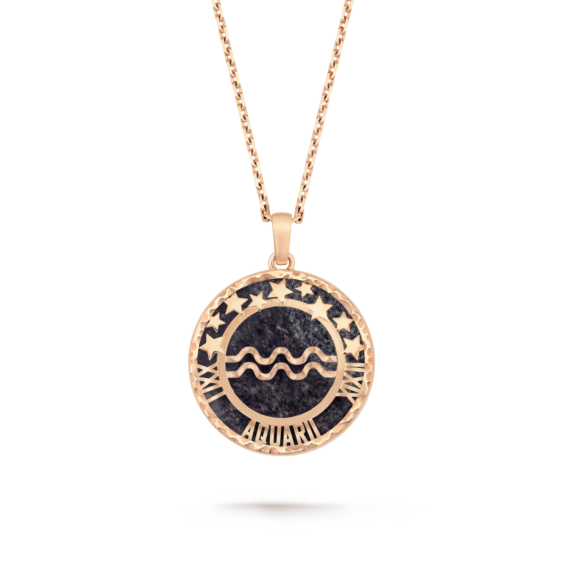 Zodiaque long necklace Aquarii (Aquarius)