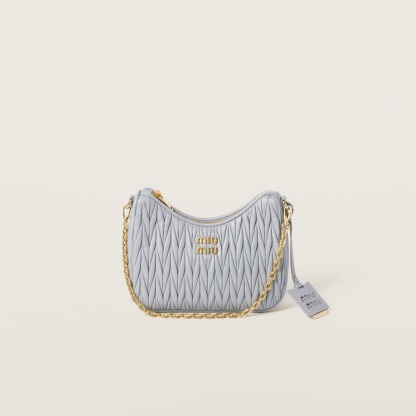 Matelassé nappa leather shoulder bag