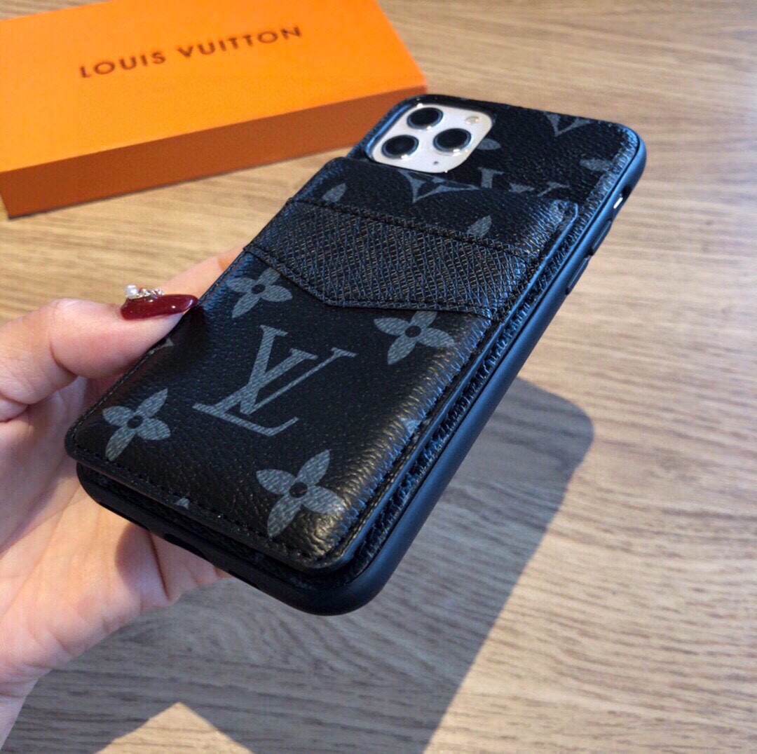 Up and down card holder mobile phone case