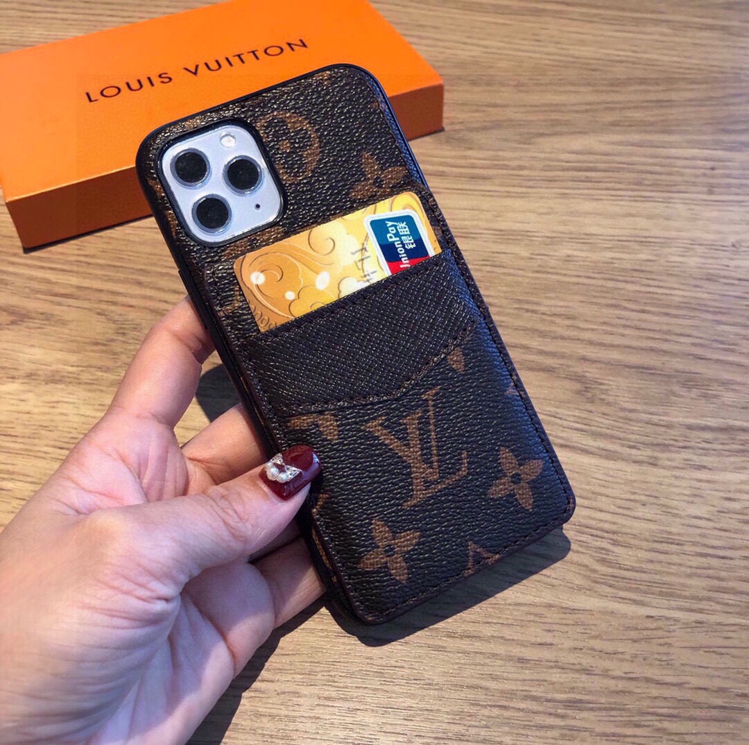 Up and down card holder mobile phone case