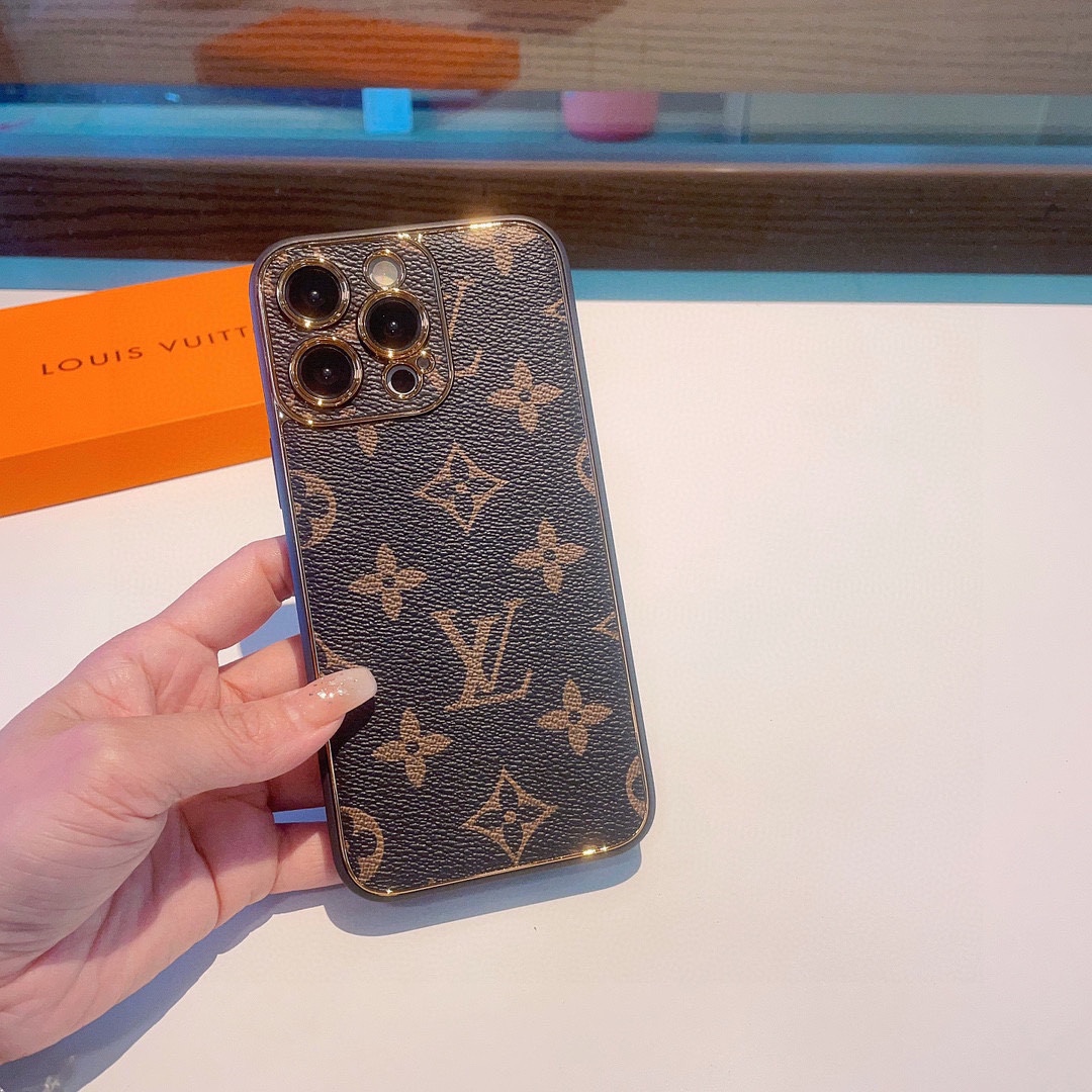 Classic electroplating old flower mobile phone case