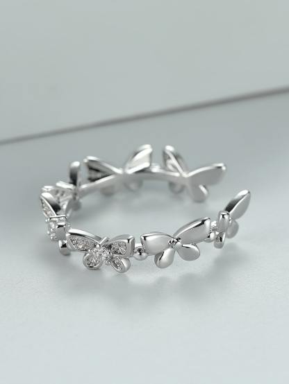 Butterfly Decor Cuff Ring