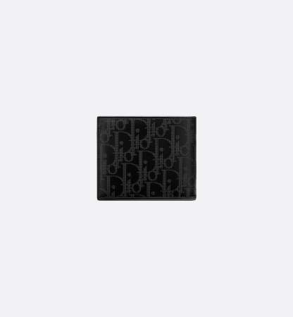 Bifold Wallet  Black Oblique Galaxy Leather