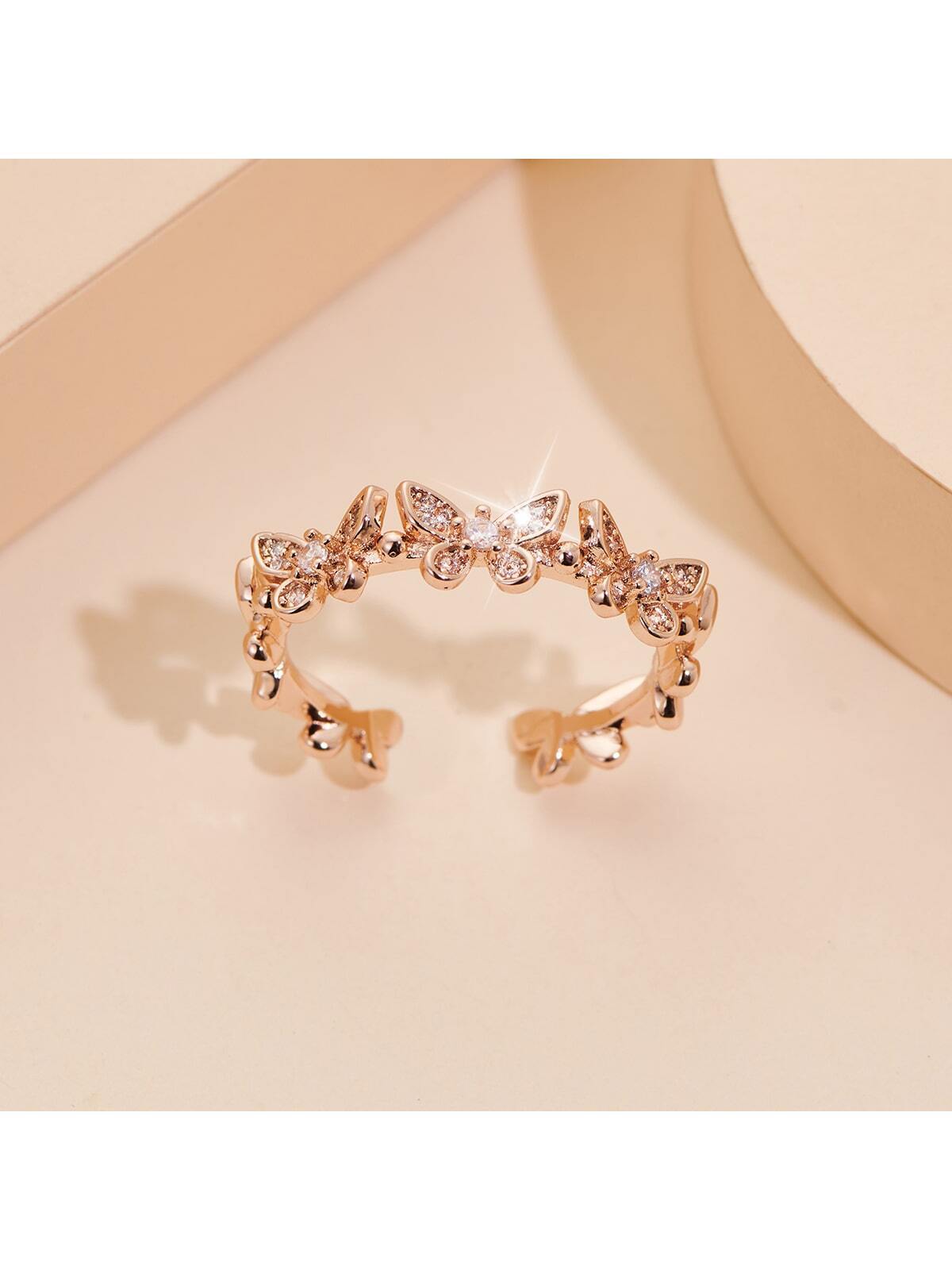Butterfly Decor Cuff Ring