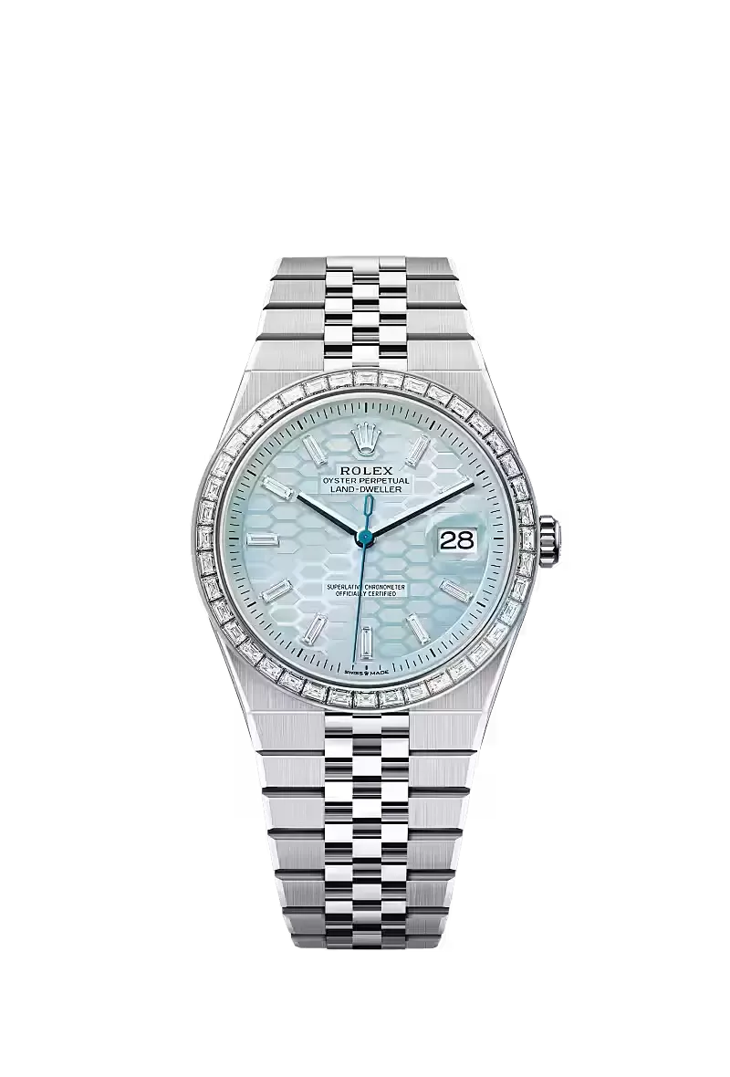 Land-Dweller 40, Oyster, 40 mm, platinum  Reference 127336