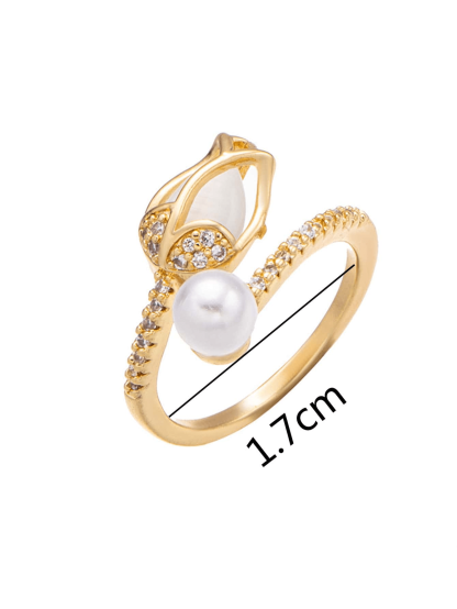 Faux Pearl Decor Ring