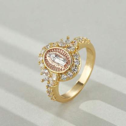 Tri-Color Virgencita Rings