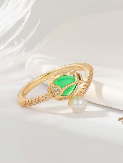 Faux Pearl Decor Ring