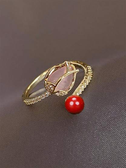 Faux Pearl Decor Ring