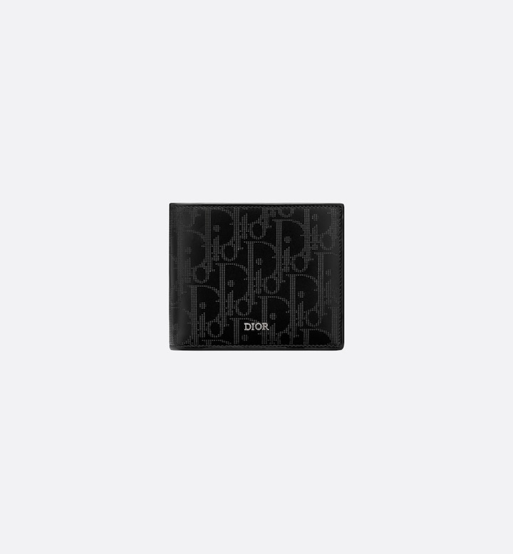 Bifold Wallet  Black Oblique Galaxy Leather