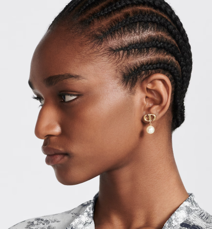 CD Navy Earrings