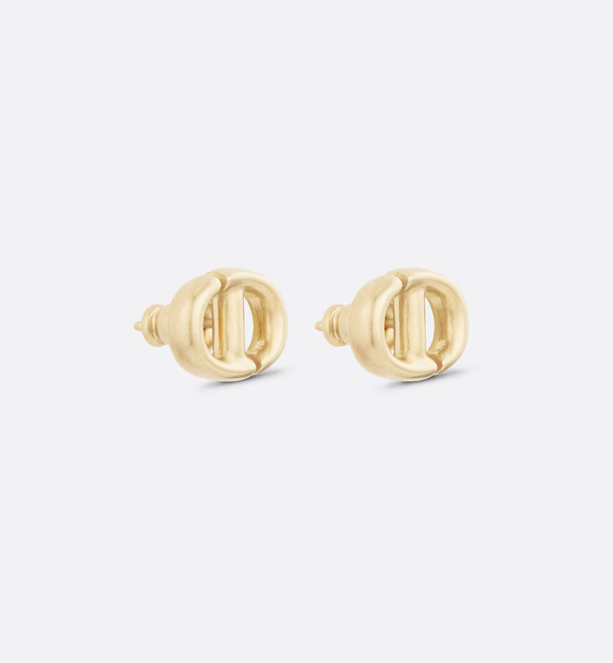 CD Navy Stud Earrings