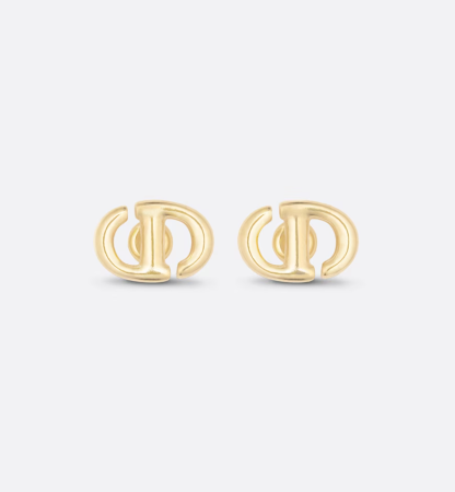 CD Navy Stud Earrings