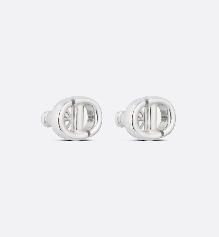 CD Navy Stud Earrings
