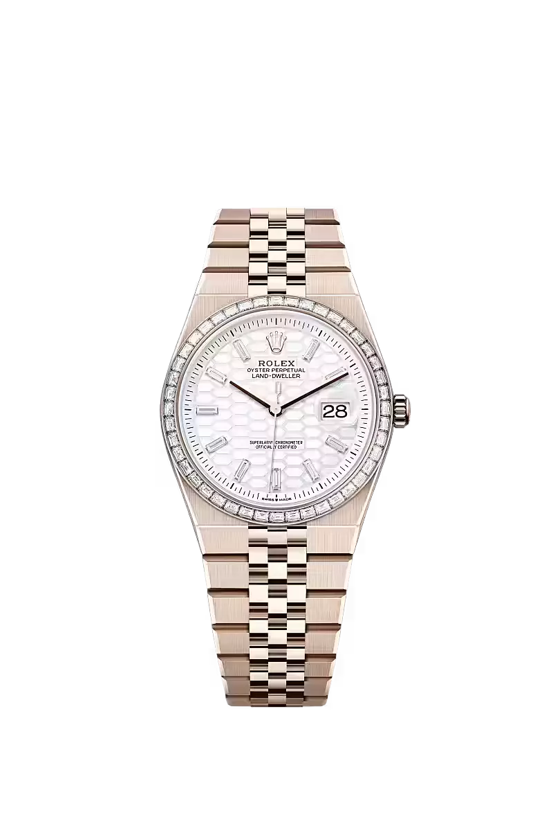 Land-Dweller 40, Oyster, 40 mm, Everose gold  Reference 127335