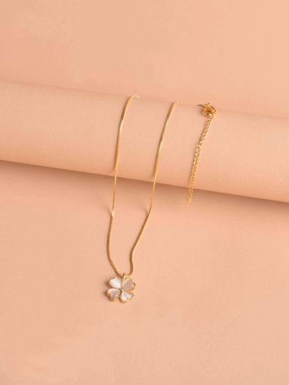 Four-leaf Clover Charm Necklace