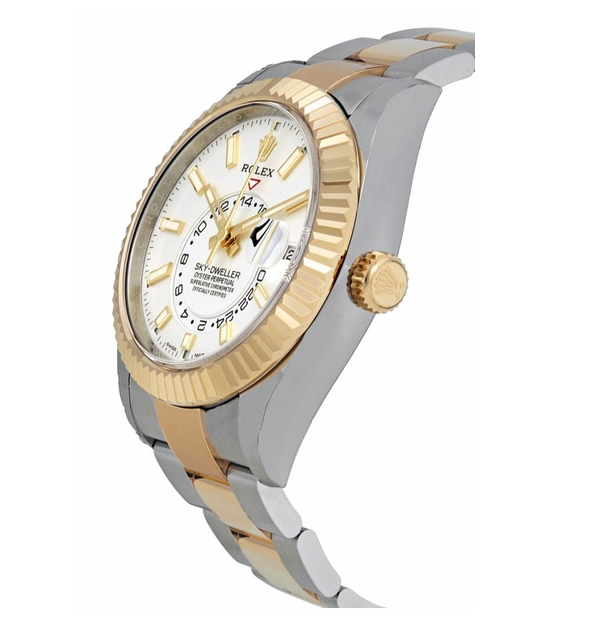 Sky-Dweller White Dial Men's Watch 326933-0009