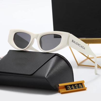 5-color fashion solid color letters LOGO temple polarized sunglasses