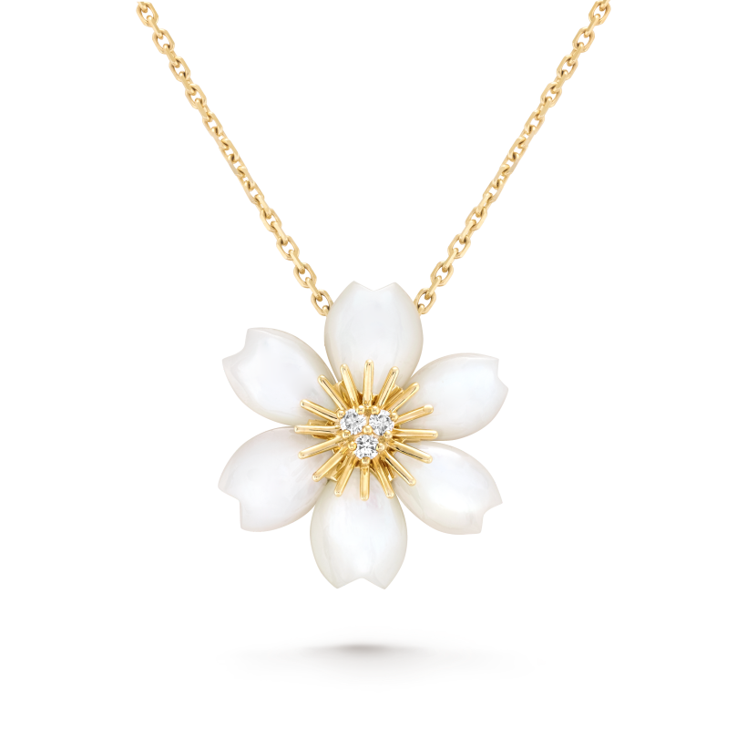 Rose de Noel pendant, mini model