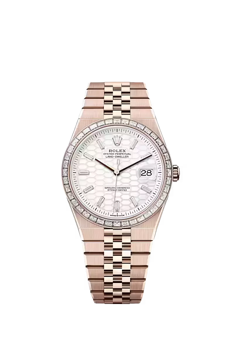 Land-Dweller 36, Oyster, 36 mm, Everose gold and diamonds  Reference 127285TBR