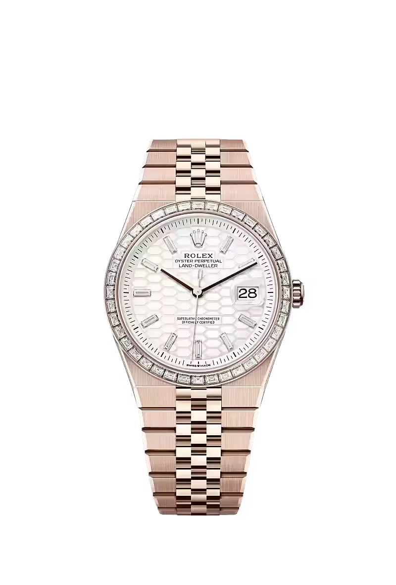 Land-Dweller 36, Oyster, 36 mm, Everose gold and diamonds  Reference 127285TBR