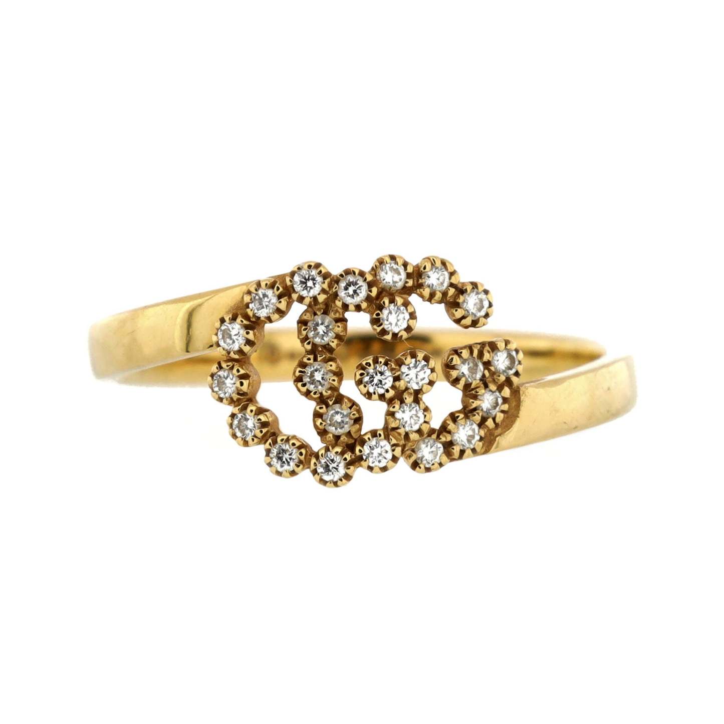 Running Ring 18K Yellow Gold with Diamonds