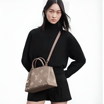 | Monogram Casual Style Calfskin Street Style