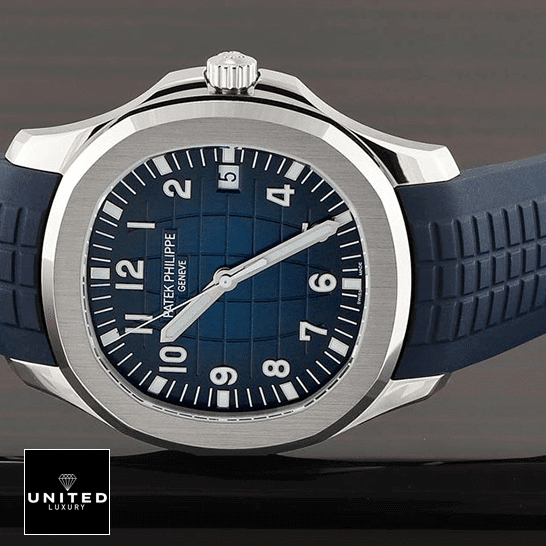 Patek Philippe White Gold Replica 2 Patek Philippe Blue Dial Bracelet Replica grey background